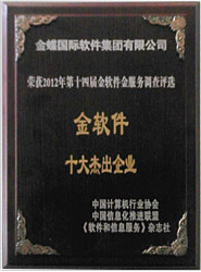 金软件云应用软件典范企业
